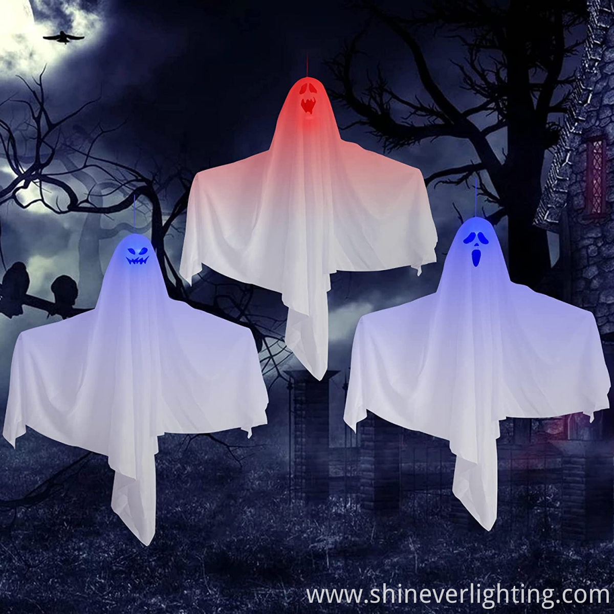 Spooky Hanging Ghost LED Lights